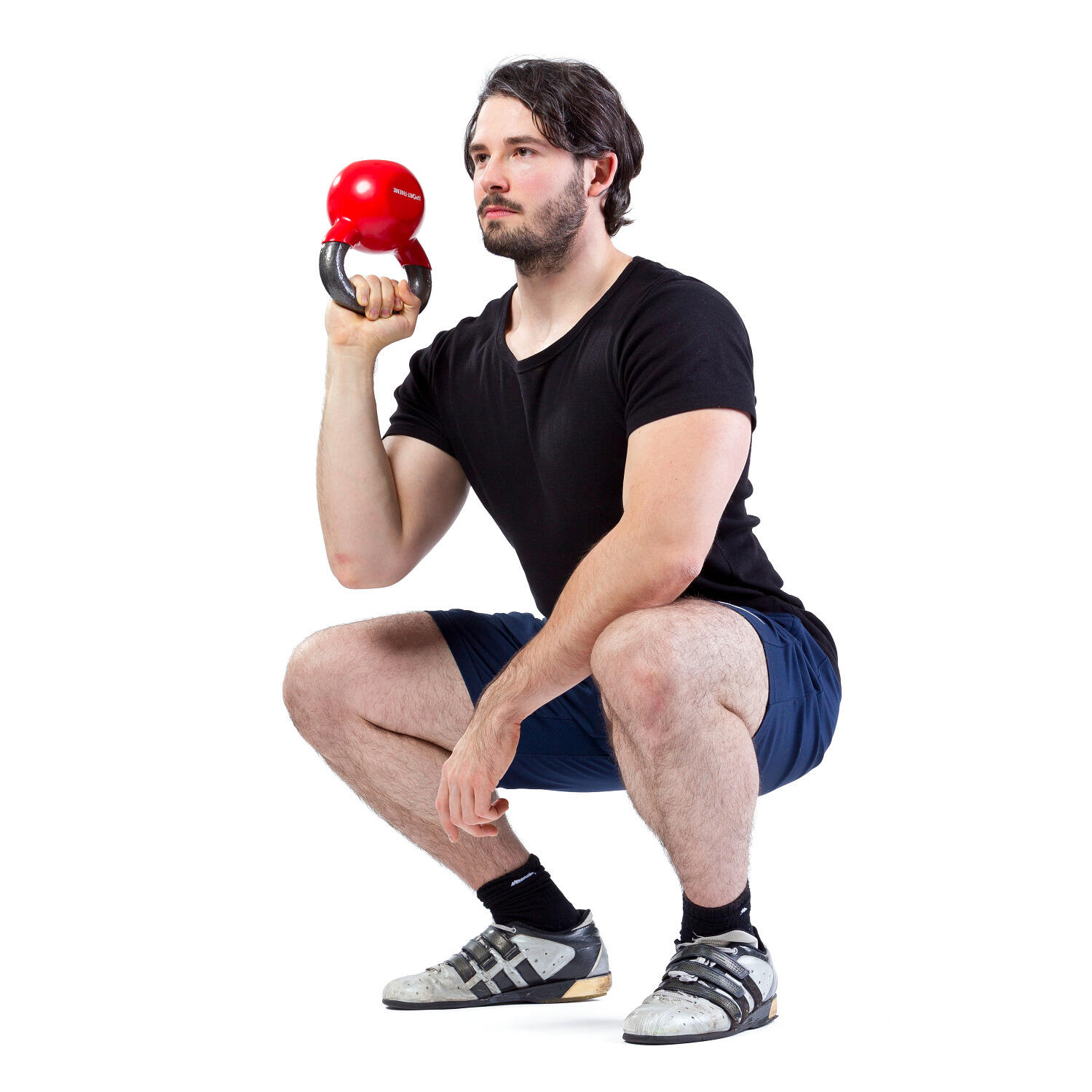 Kettlebell Vinile 8 kg, rosso Gewichtheben Unisex 2/4