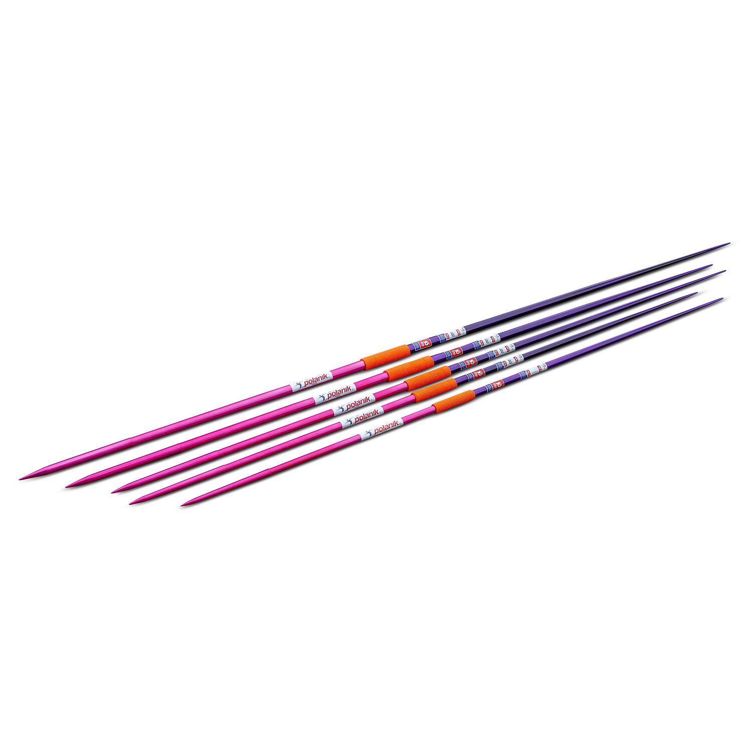 Wettkampfspeer Air Flyer 400 g Version 2024 Leichtathletik Unisex Lila-Pink 2/3
