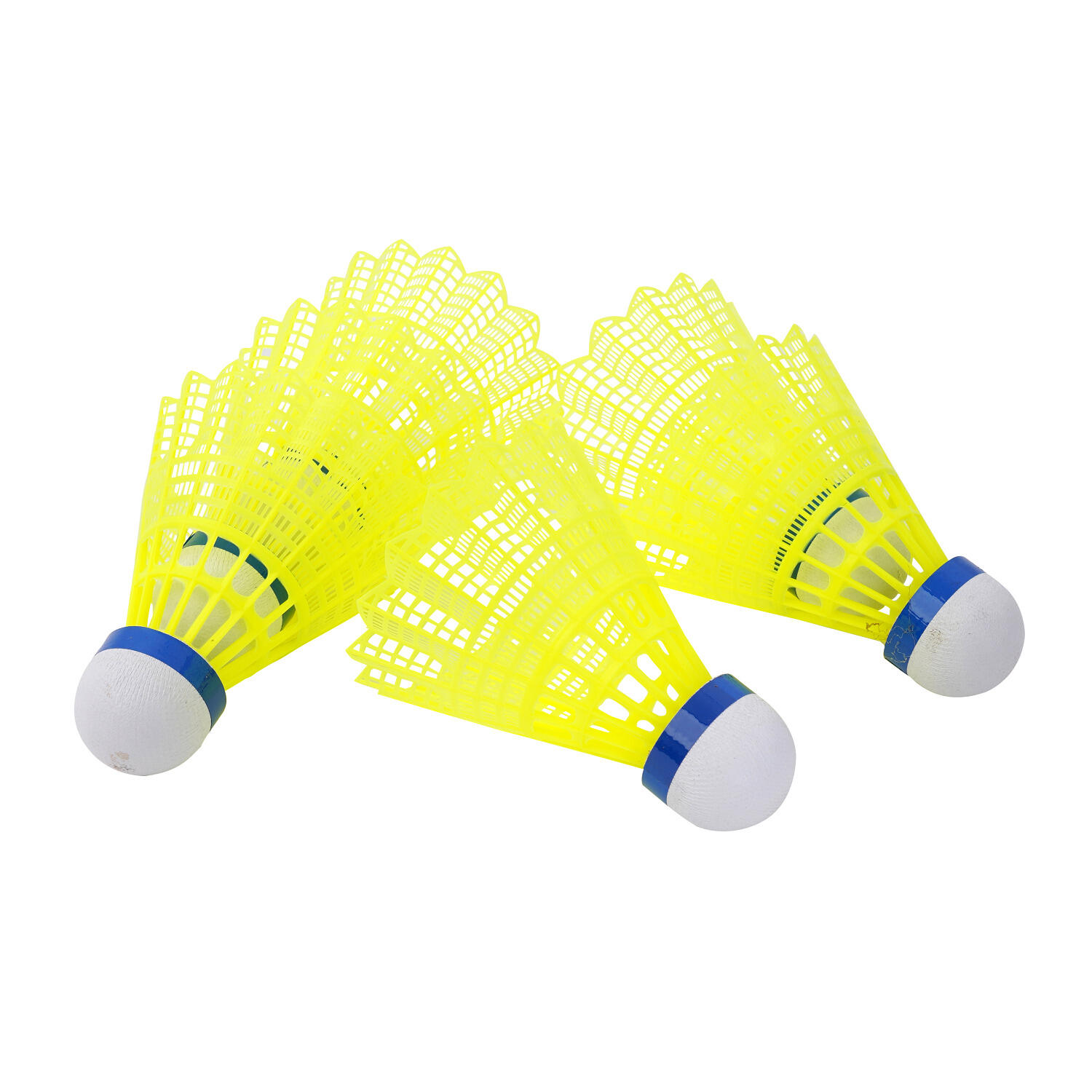 Badminton-Bälle FlashOne Neongelb Blau Mittel Badminton Unisex Blau 2/3