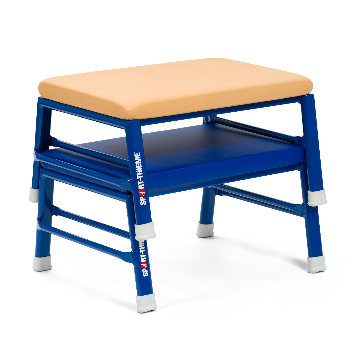 Turnhocker Original Kunstlederbezug, Blau Turnen Unisex Blau 2/3