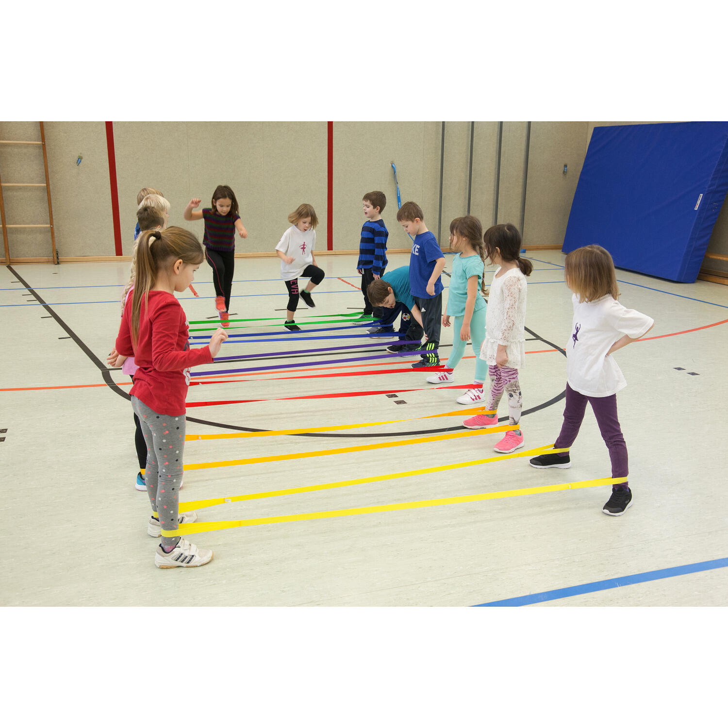 Hüpfseile-Set Jumping-Bands Schulsport Unisex 3/6