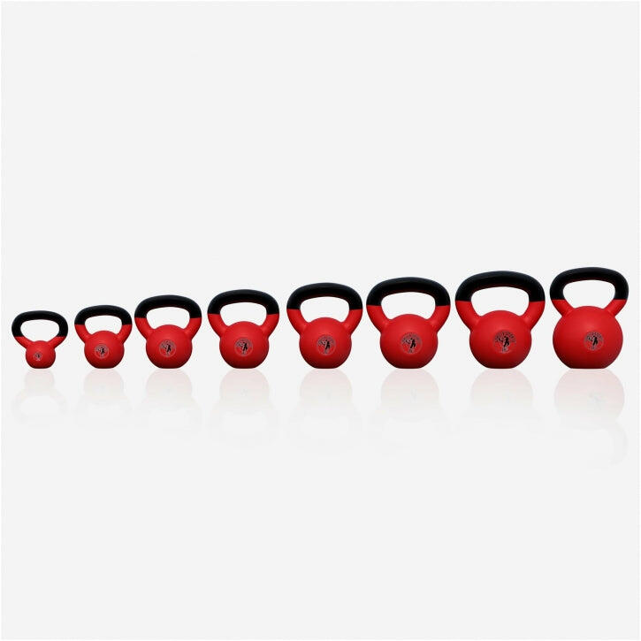 Kettlebell Gorilla Sports Hierro Fundido Negro/Rojo