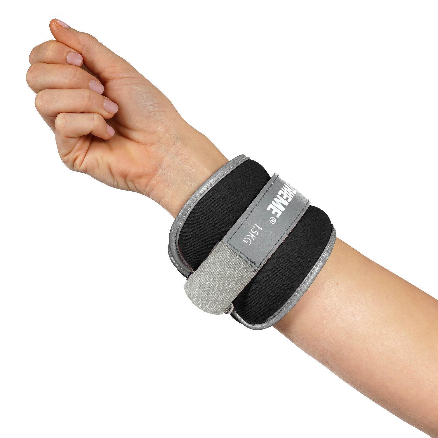 Gewichtsmanschetten Premium 1,5 kg, Schwarz Fitness / Krafttraining Unisex 2/2