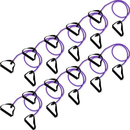 Fitness-Tube-Set Safety Stark Violett Fitness / Krafttraining Unisex Violett