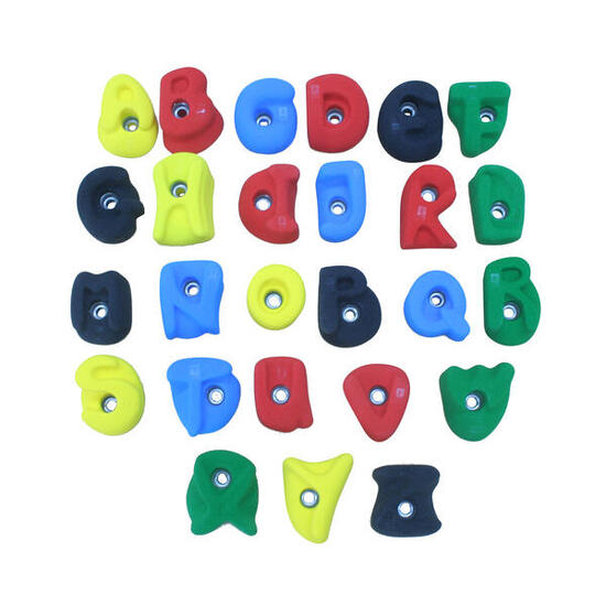 Klettergriff-Set ABC Ohne Befestigungsmaterial Klettern