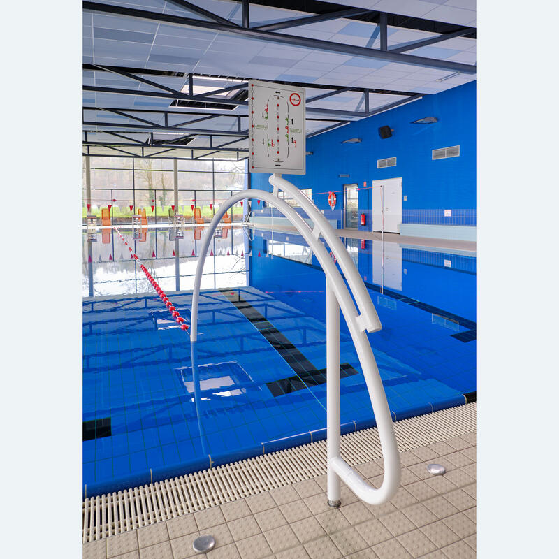 Sport-Thieme Durchschwimmbogen mit Hinweisschild, Mit Bodenhülse, ø 50 mm