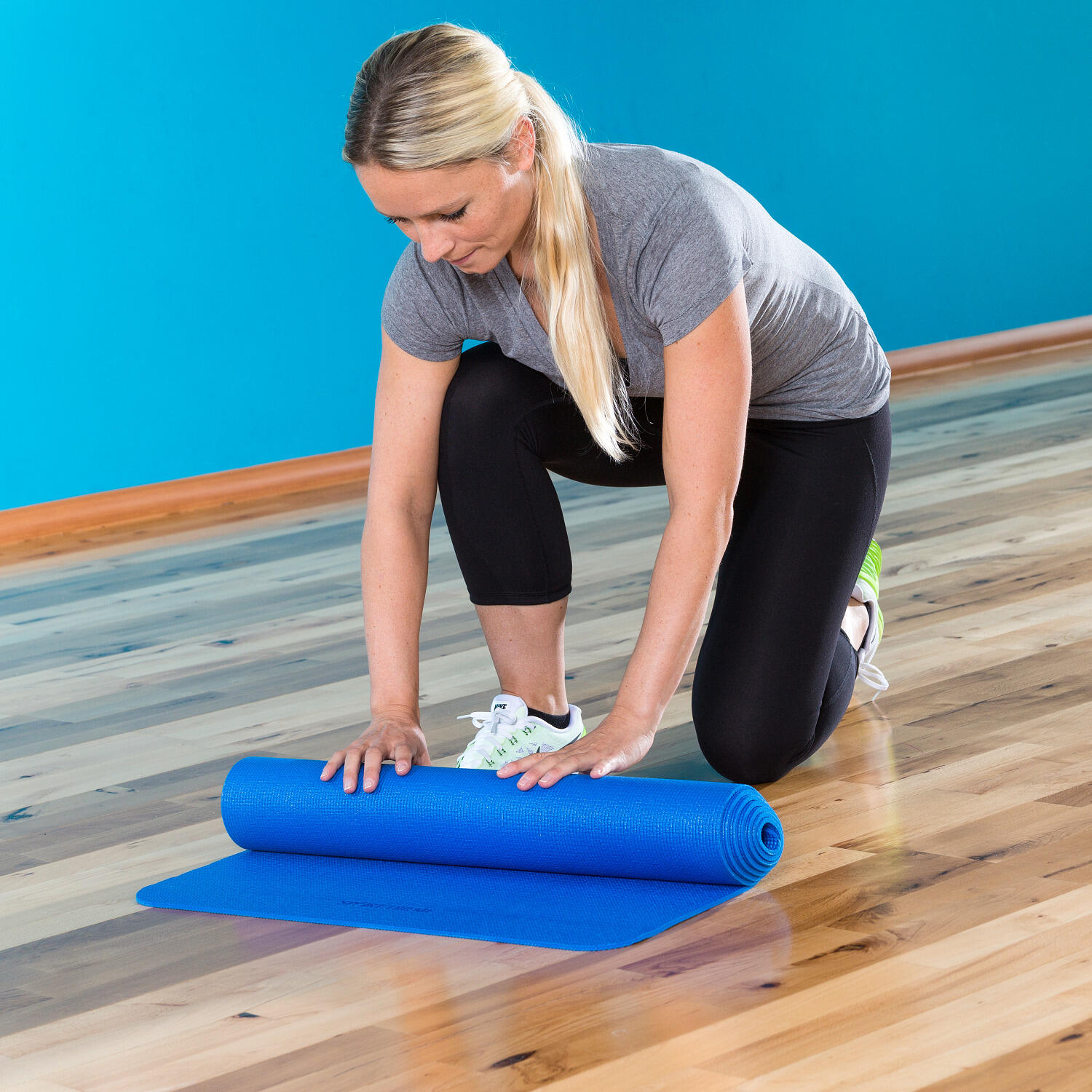 Sport-Thieme Yoga-Matte Classic, Enzianblau 2/4