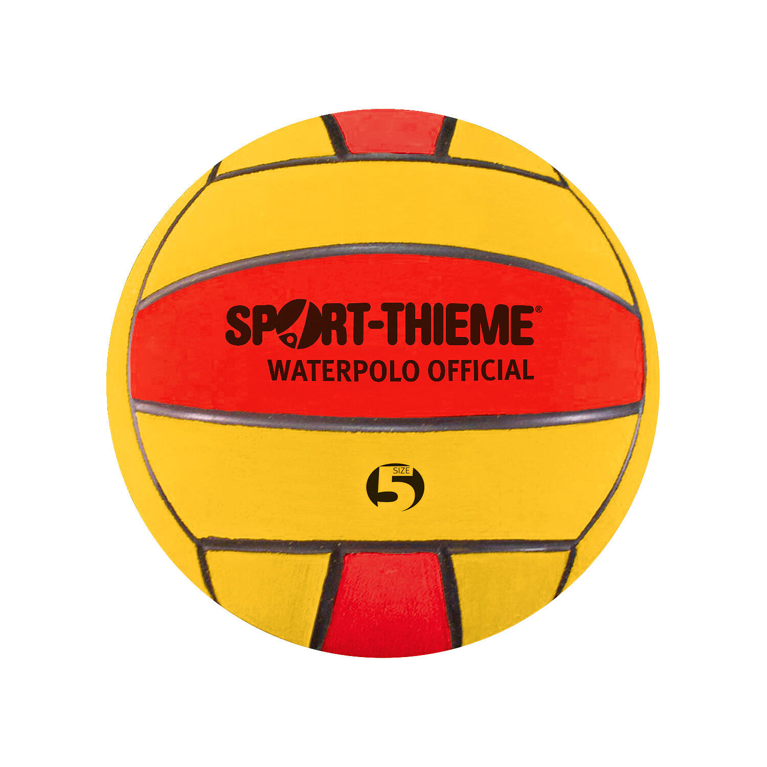 SPORT-THIEME Wasserball Official Größe 3 Wasserball Unisex Rot-Gelb, Gelb-Rot