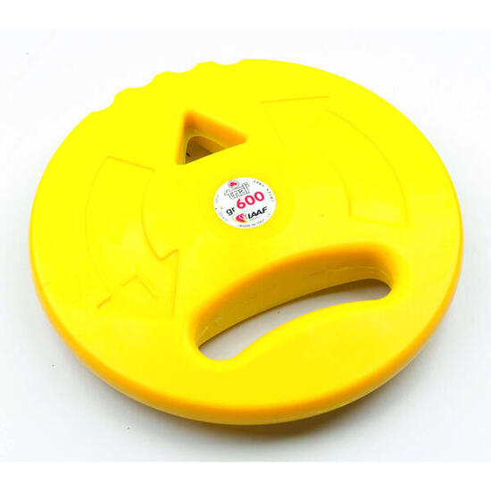 Übungsdiskus 0,6 kg, Gelb Leichtathletik Unisex Gelb