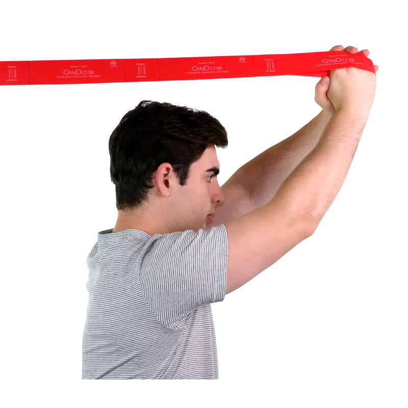 CanDo Fitnessband Multi-Grip Exerciser Rolle, Rot, medium
