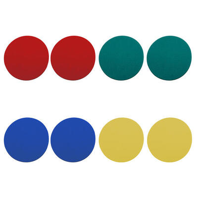 Bodenmarkierungs-Set Scheiben Leichtathletik Unisex Gelb. Grün. Rot. Blau