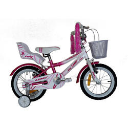 Bicicleta Infanti Montaña Umit 14" Diana Rosa/Blanca