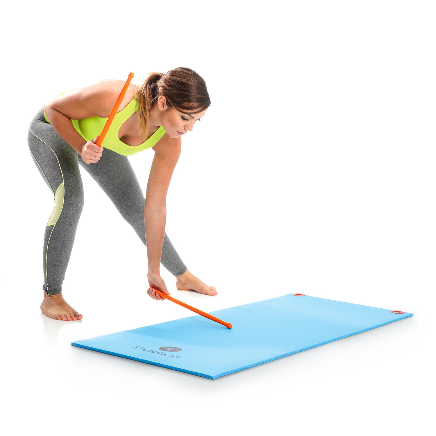 Mazze fitness Sveltus Fit stick arancioni 4/6