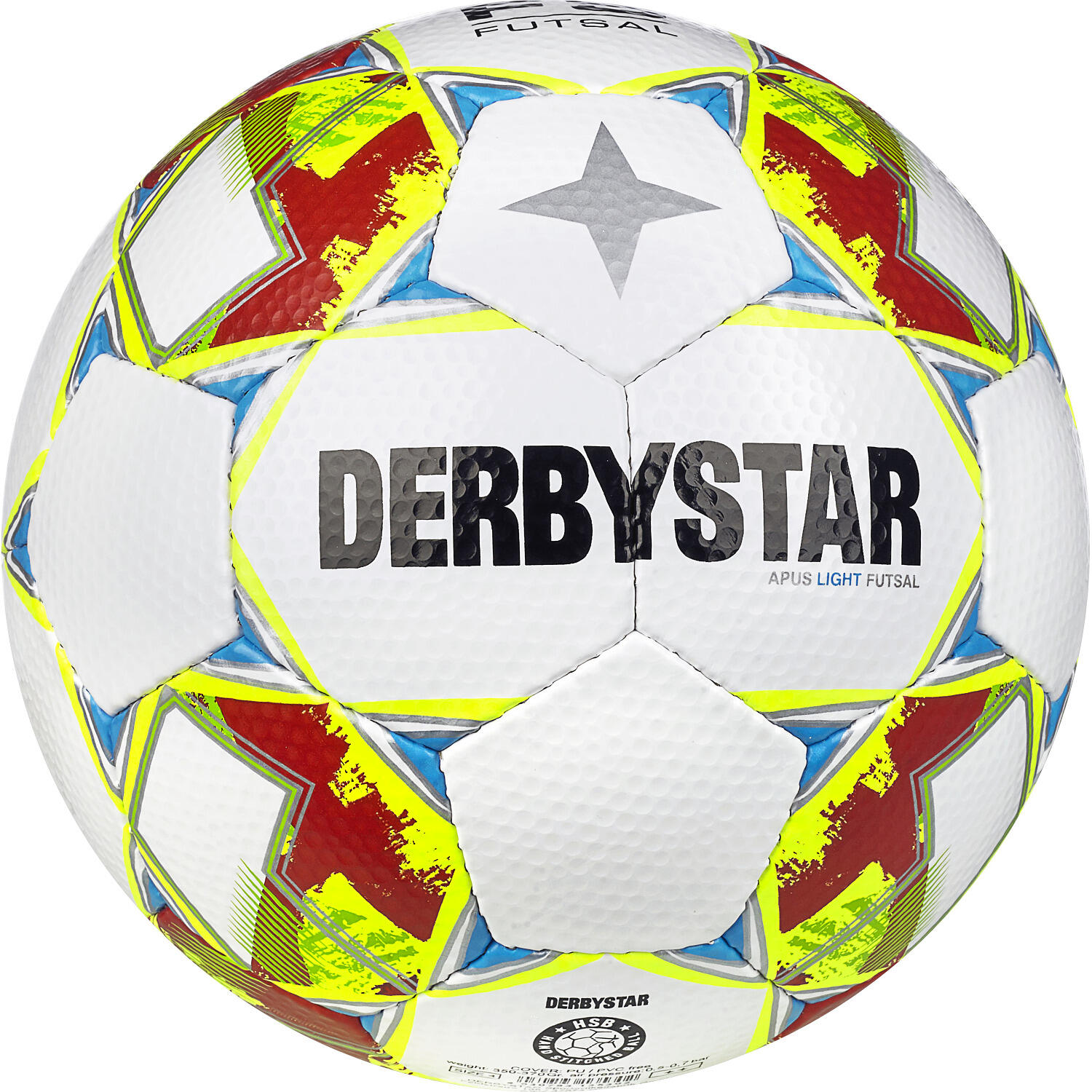 Futsalball Apus Light Fußball Unisex Weiß-Gelb-Blau 2/3