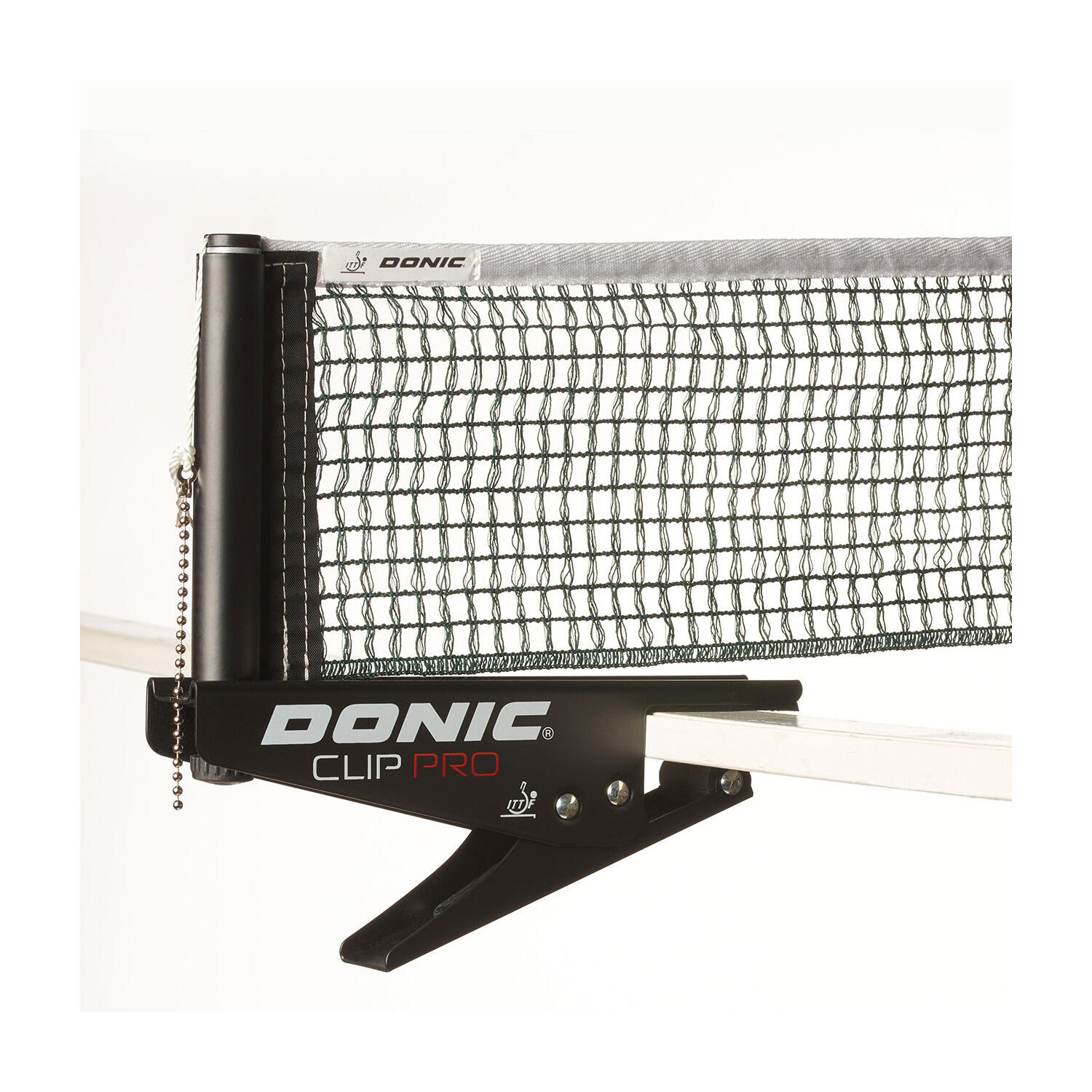 Rete da ping pong Donic Clip Pro, nero-verde