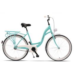 Kands® S-Comfort Női kerékpár 26" kerék, 155-180 cm magasság, Menta