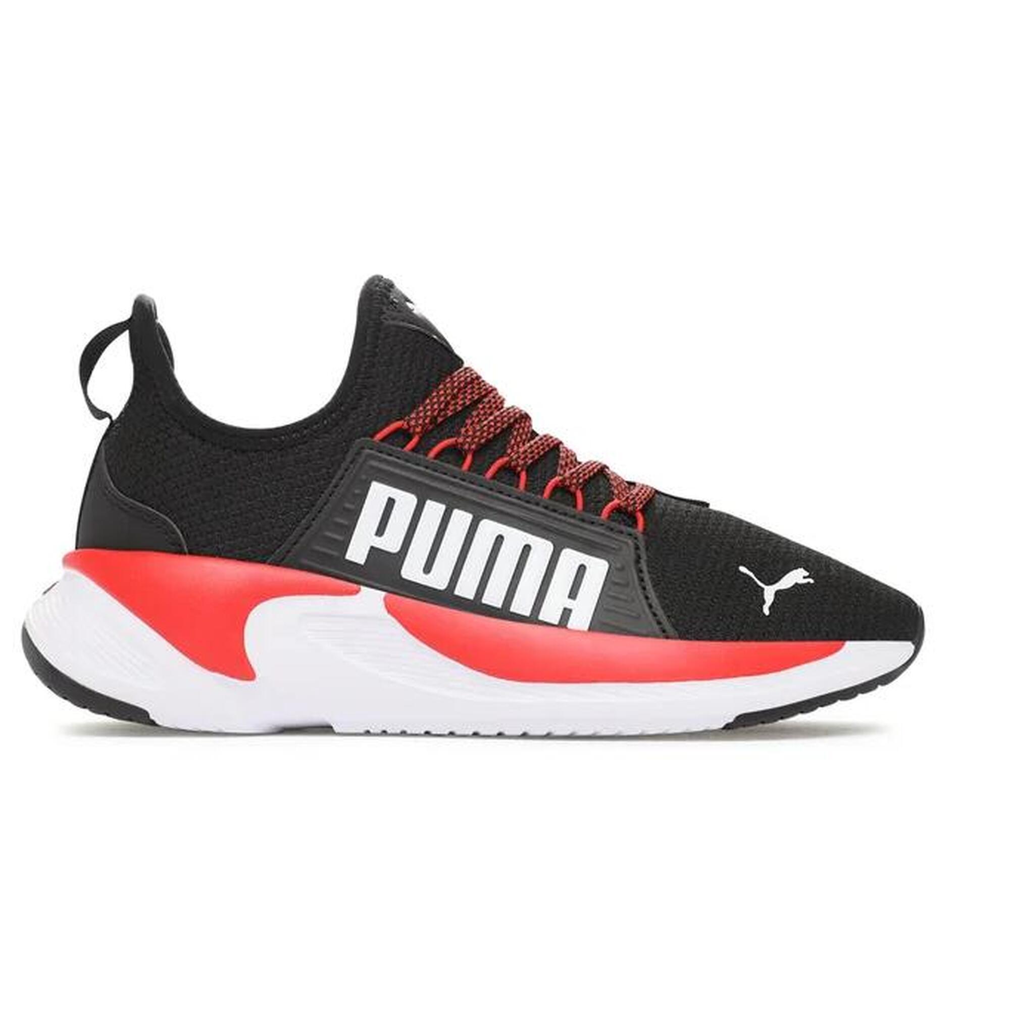 Scarpe running ragazzo puma softride premier slip-on - nero/rosso