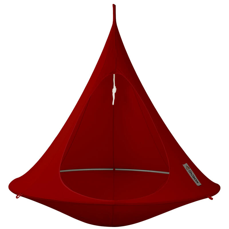 Cacoonworld Nid suspendu « Cacoon », Rouge, Double, ø 1,8 m