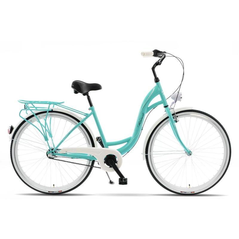 Kands® S-Comfort Női kerékpár 3 fokozat 26" kerék, 155-180 cm magasság, Menta