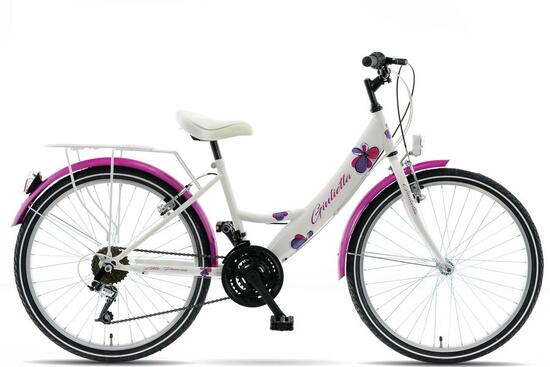 Bicicletta bambini Kands Giulietta 24" 130-165 cm 18 velocità Rosa