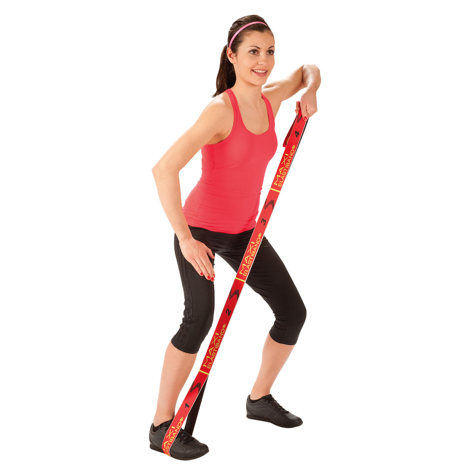 Elastikband Maxi-Elastiband Fitness / Krafttraining Unisex Rot 5/6
