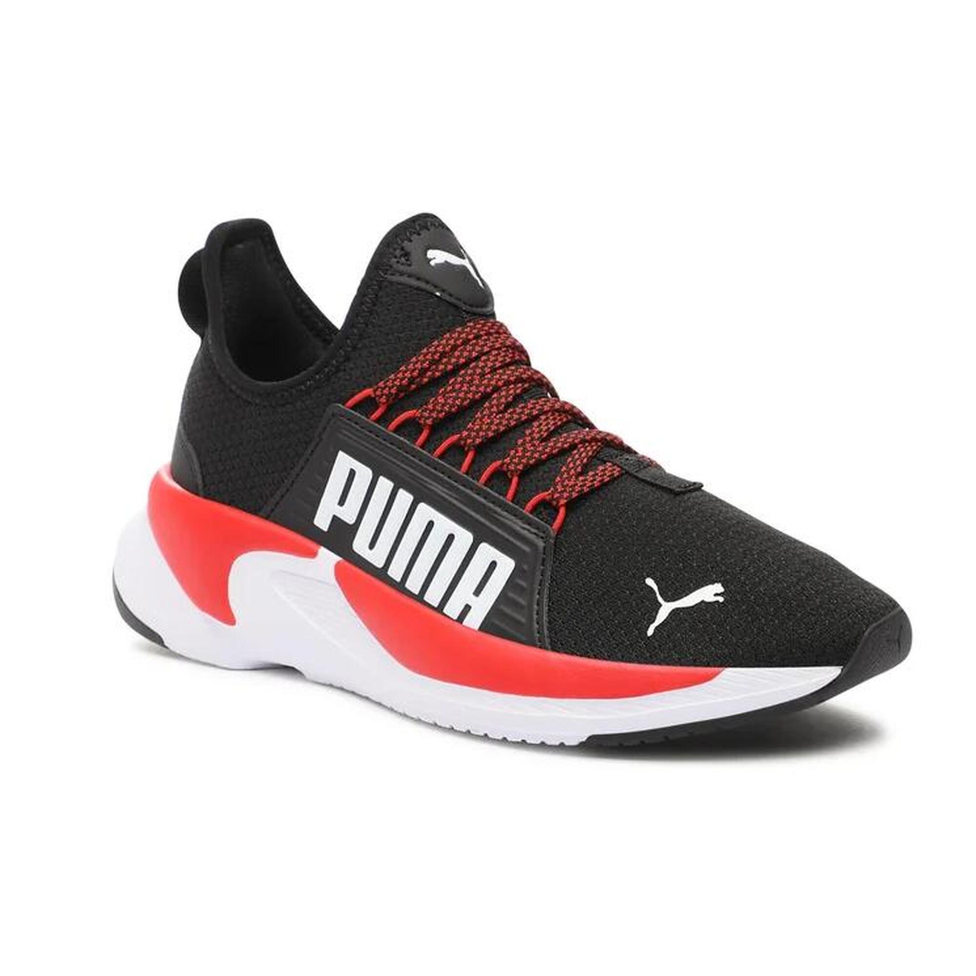 Scarpe running ragazzo puma softride premier slip-on - nero/rosso