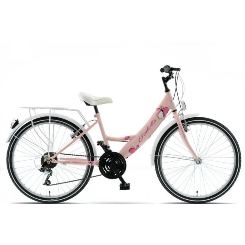 Bicicleta copii 9 - 12 ani Kands® Giulietta 130-165 cm, Roata 24'', Roz