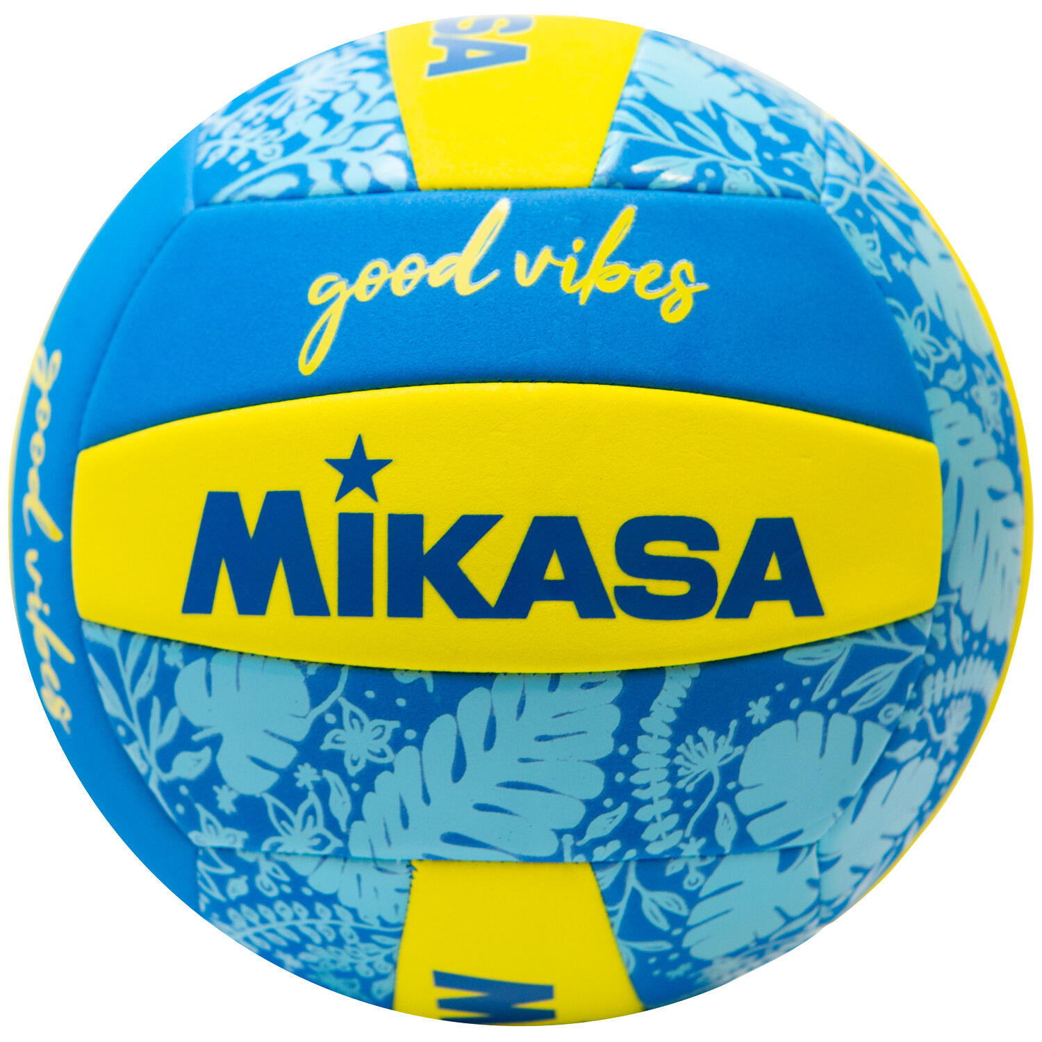 Mikasa - Ballon De Beach Volley Mikasa Good Vibes - Ballon De Volley - Bleu|jaune - 5 - Decathlon
