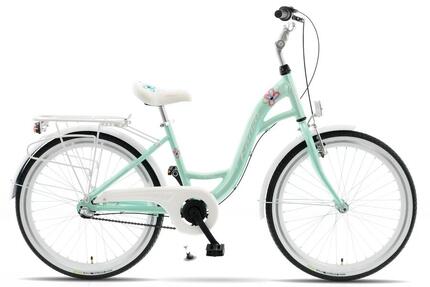 Kinderfiets Kands Olivia, Aluminium, 24", 130-165 cm, 3 versnellingen, Mint