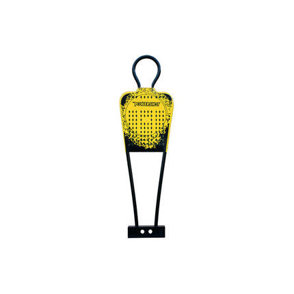 Mannequins d'entraînement Power Shot Junior PVC 120x60 cm noir/jaune