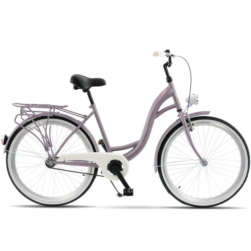 Bicicleta Kands® S-Comfort Dama 1 viteze Roata 26" 155-180 cm inaltime, Violet