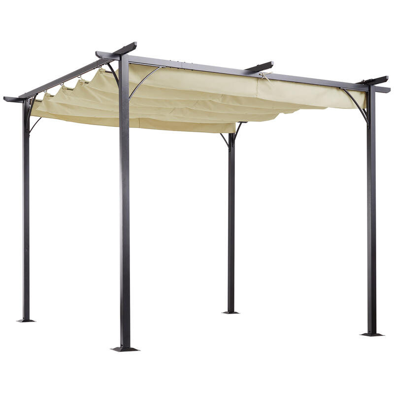 Outsunny Pérgola para eventos deportivos de Metal 3x3m