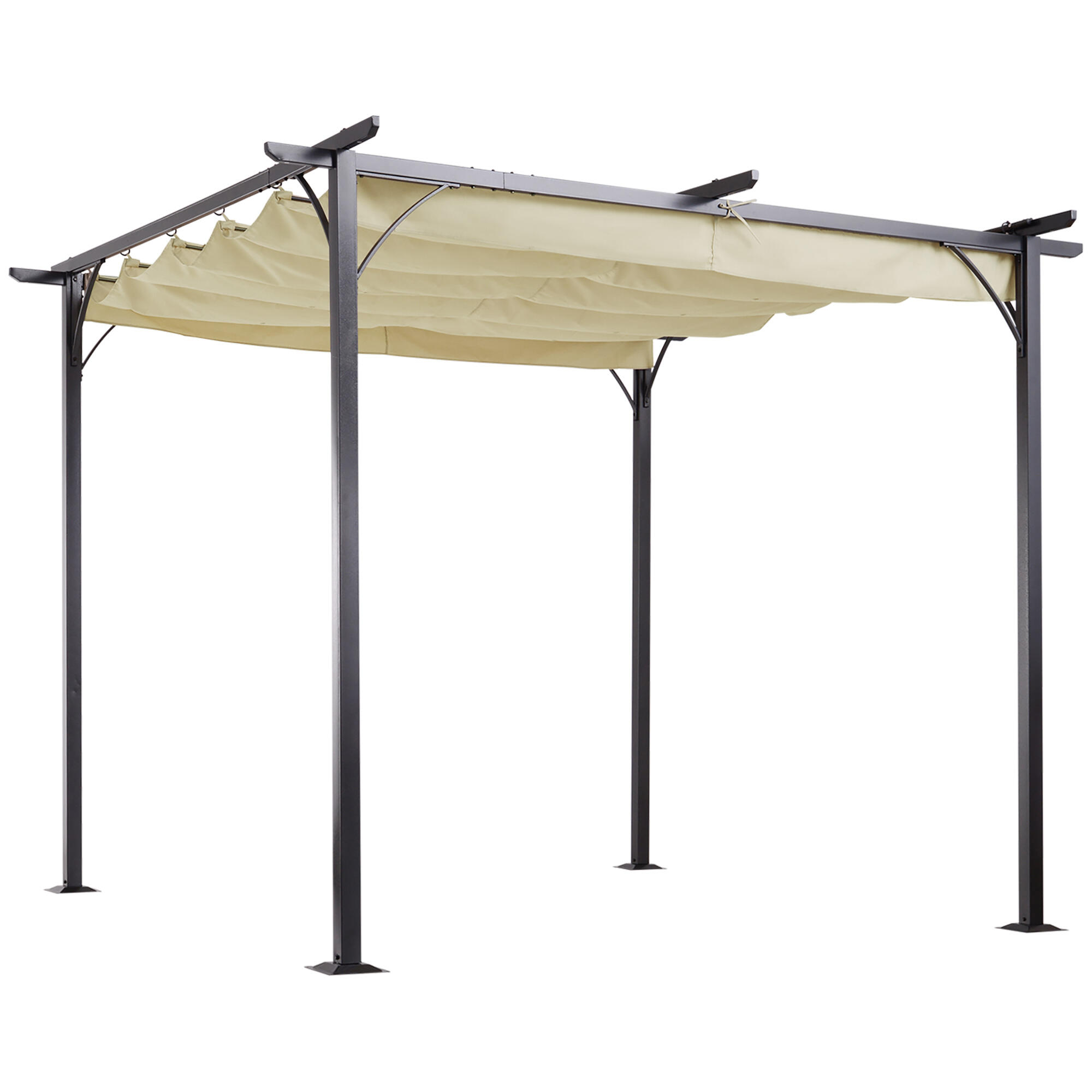 Pérgula metálica outsunny para eventos esportivos 3x3m