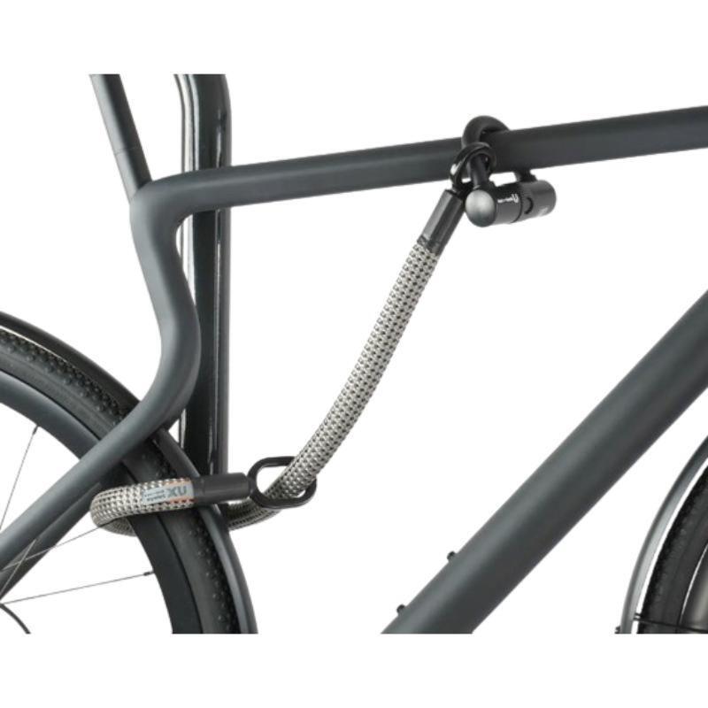 Cadeado UX-LOCK G em Kevlar com trava em U - 80 cm - Cinza 3/7