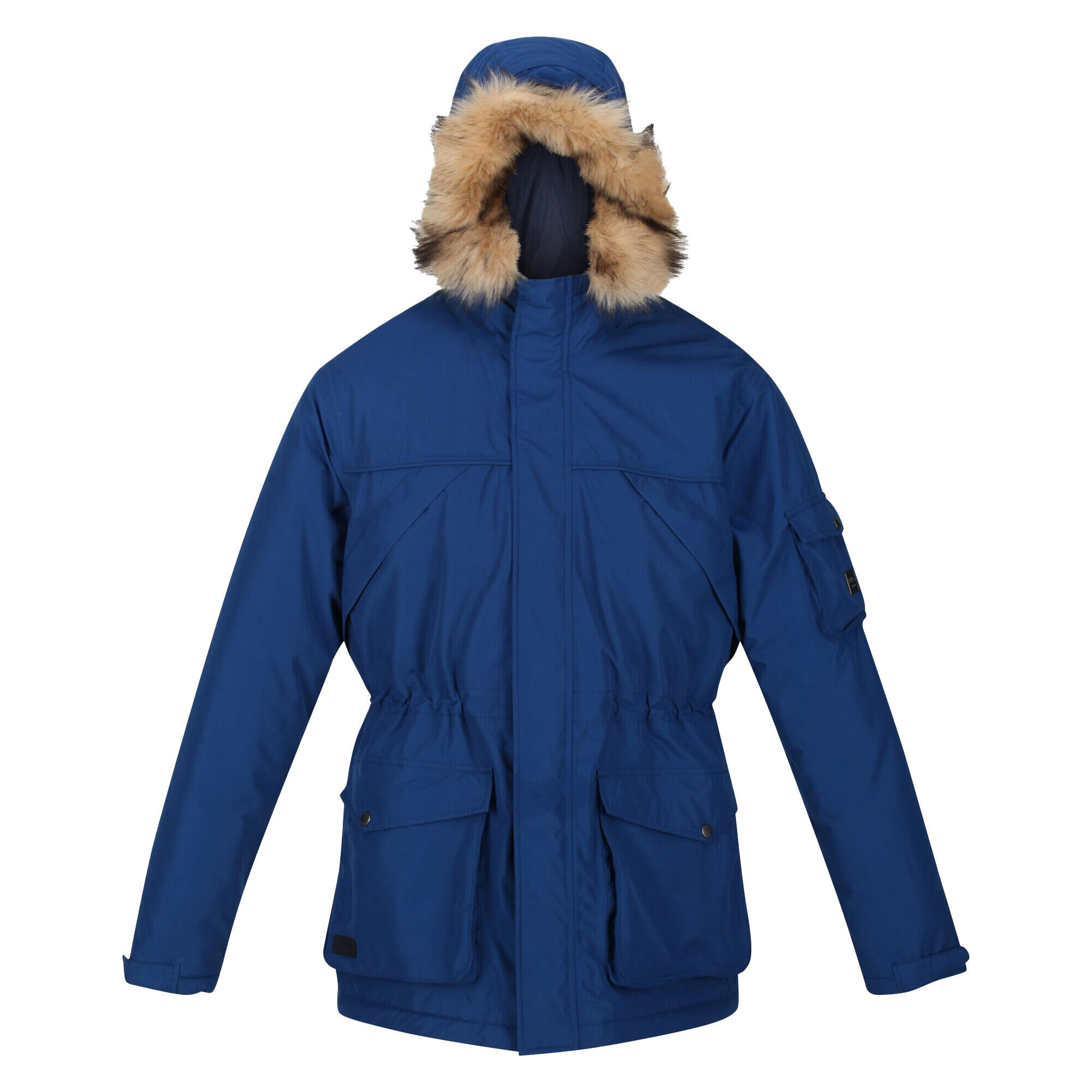 REGATTA Mens Salinger II Faux Fur Insulated Parka (Aviator Blue)