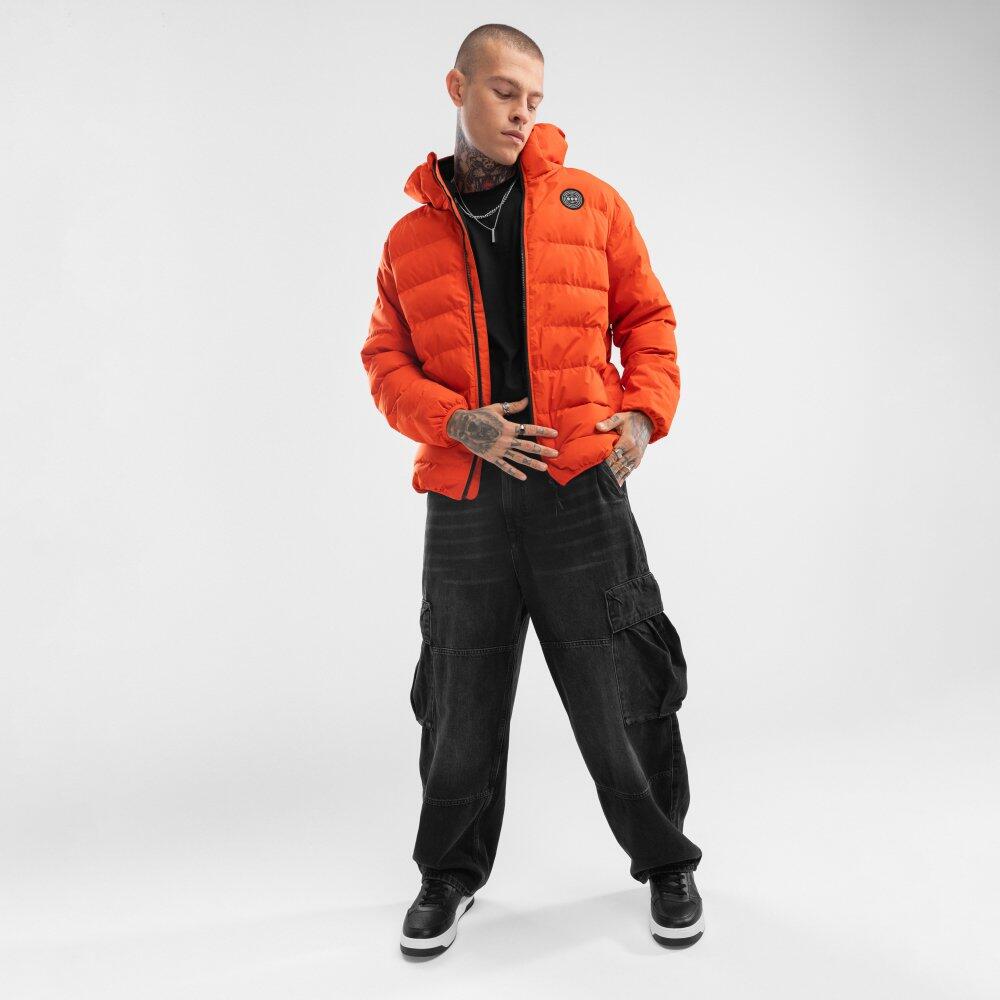Heren Lifestyle waterbestendig puffer jack Fire Levendig Oranje 3/7