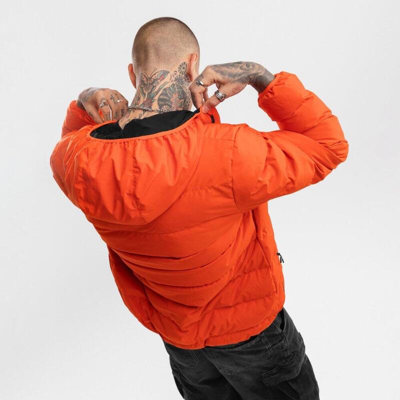 Chaqueta acolchada resistente al agua hombre lifestyle Fire Naranja Intenso