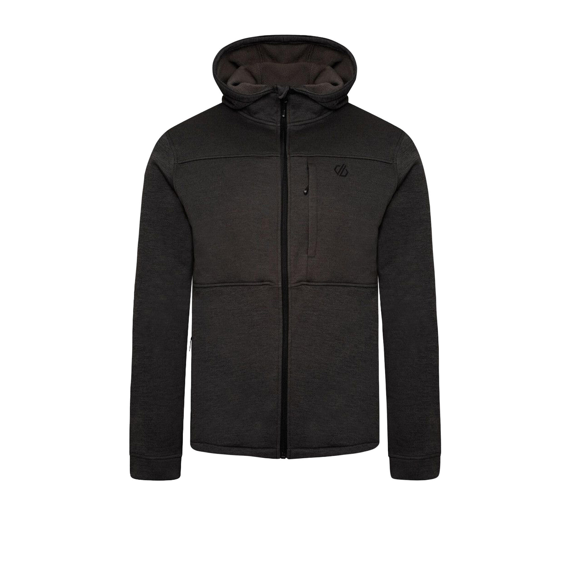 Mens Out Calling Marl Full Zip Fleece Jacket (Charcoal Grey) 1/5