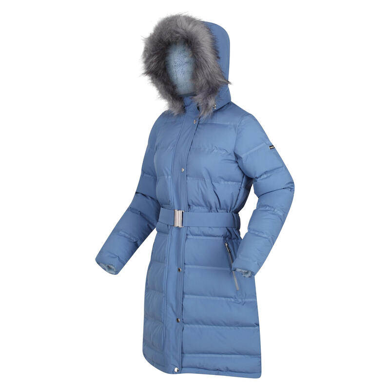 Parka Daleyza de Tejido Térmico para Mujer Azul Pizarra