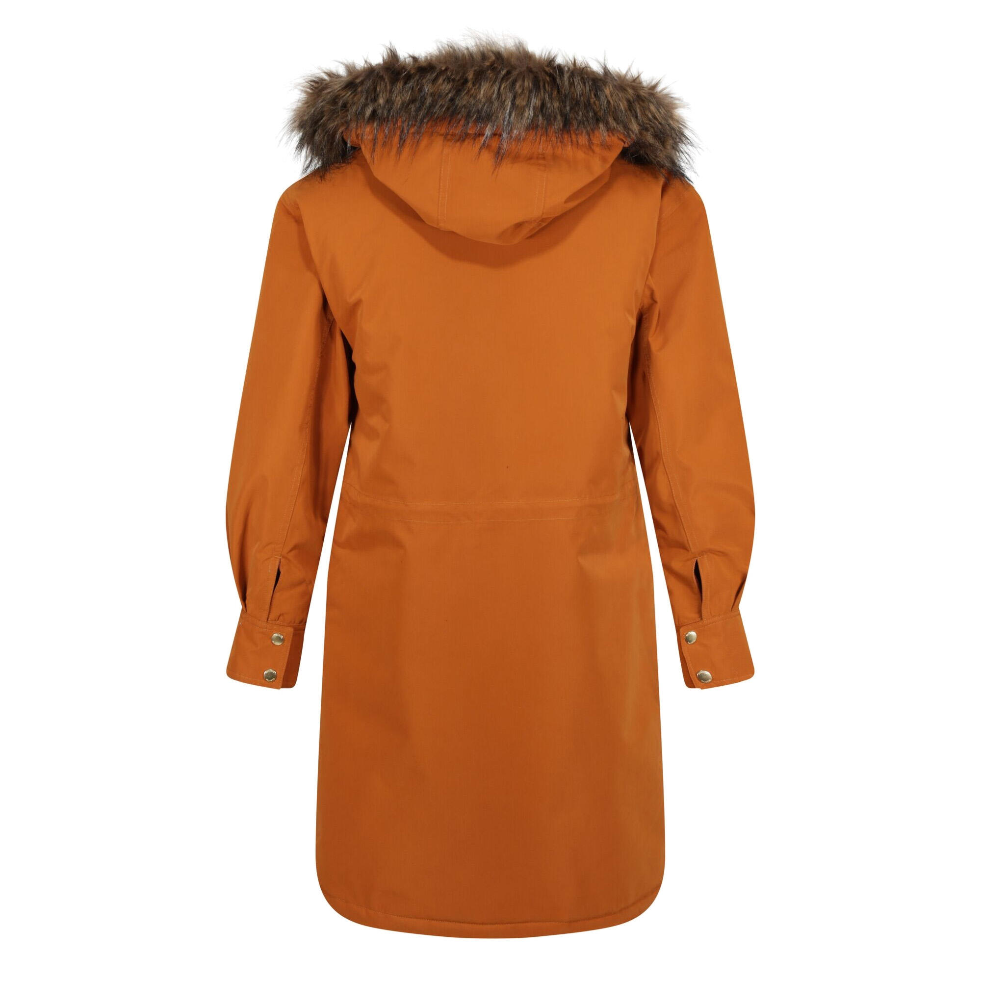 Womens/Ladies Shiloh Faux Fur Trim Parka (Copper Almond) 2/4