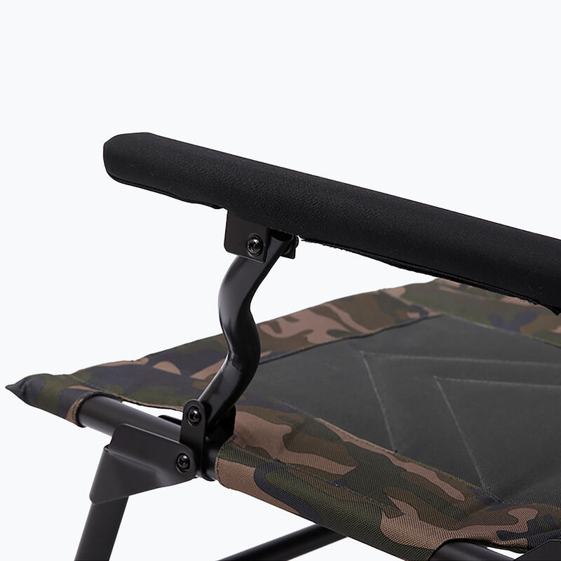 Scaun pescuit la crap cu brațe și huse Avenger Relax Camo, gri