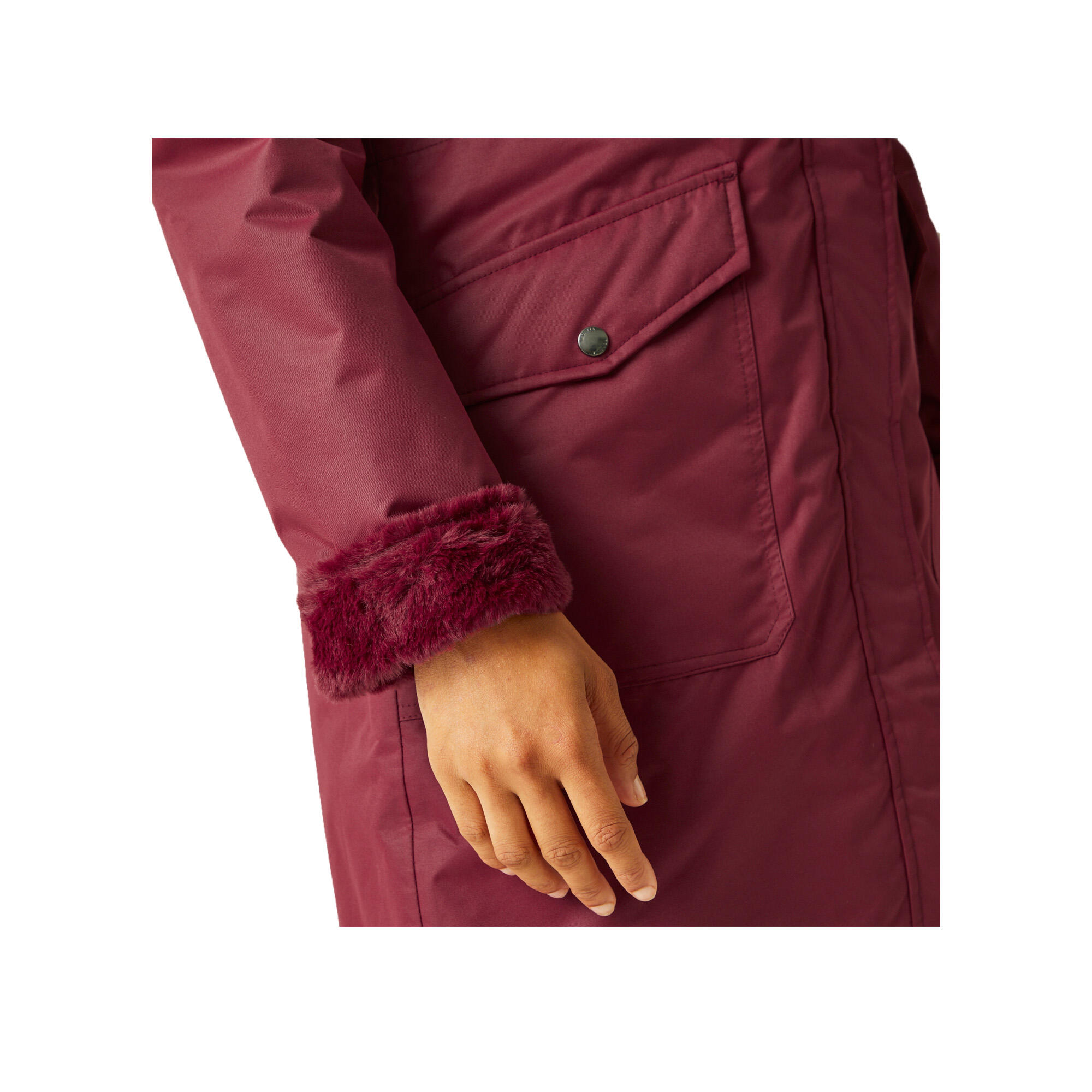 Womens/Ladies Romine Waterproof Parka (Cabernet) 4/5