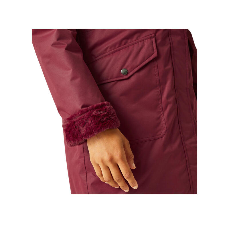 "Romine" Parka Wasserfest für Damen Cabernet