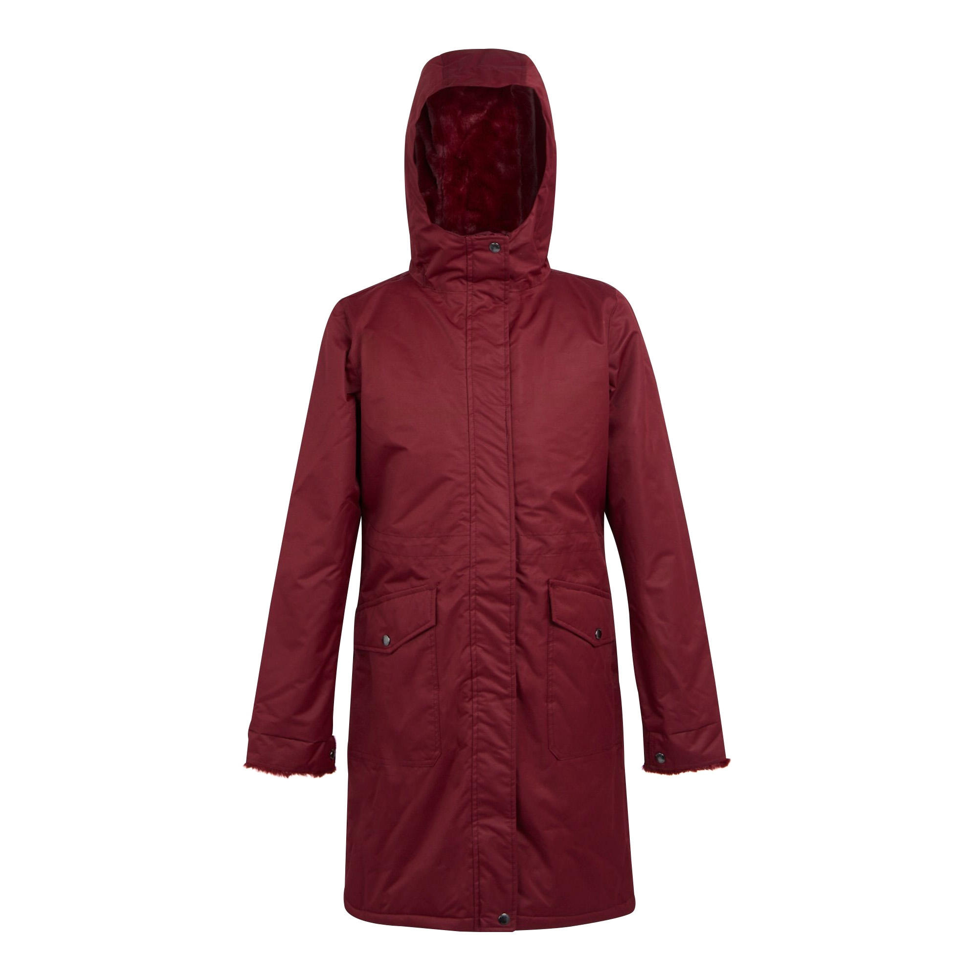 Womens/Ladies Romine Waterproof Parka (Cabernet) 1/5