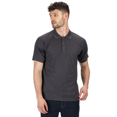 Professioneel heren coolweave poloshirt met korte mouwen (oxford blauw)