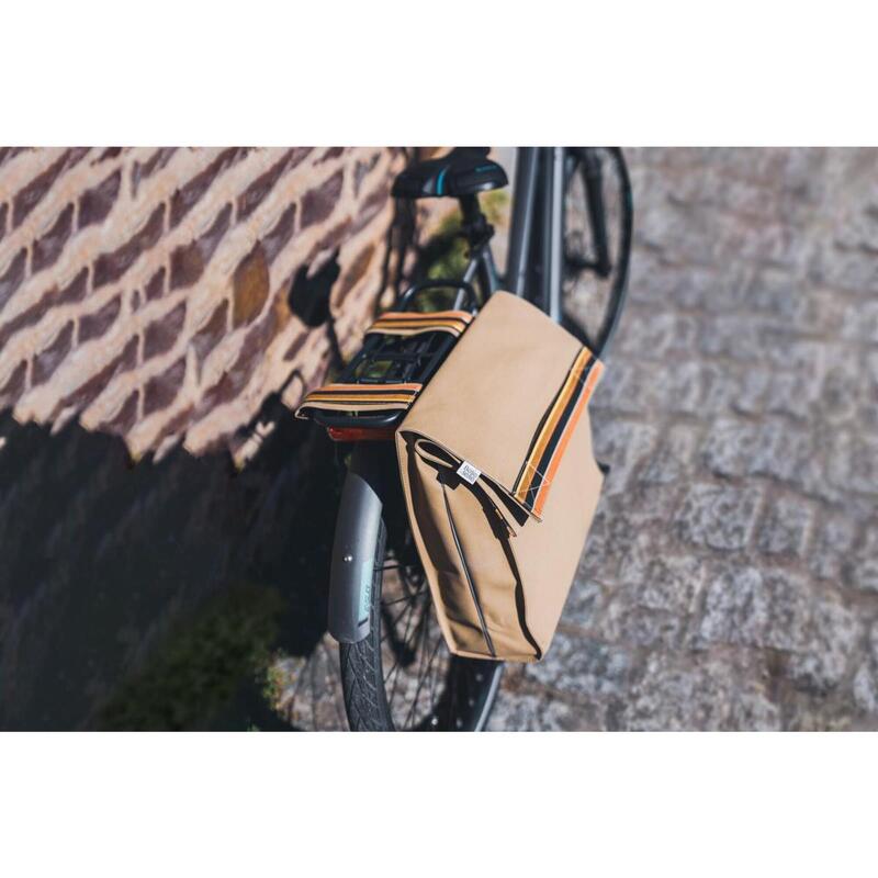 Borsa da bicicletta Beige/Arancione