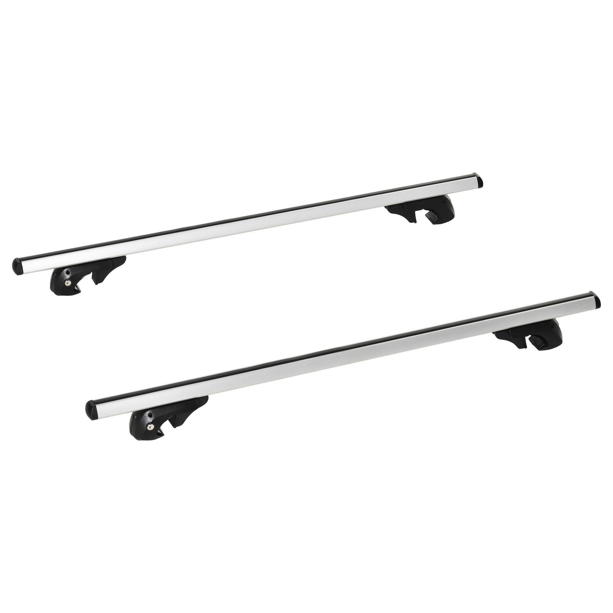 HOMCOM Barra de Tejadilho HOMCOM 135x5.5x7cm Prata