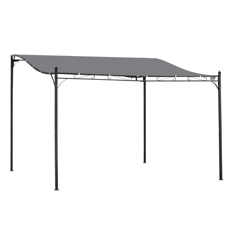 Pérgola para eventos deportivos Outsunny 395x297x254 cm Gris