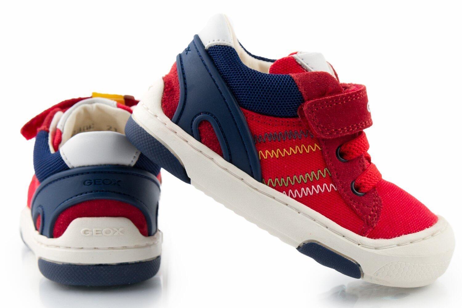 Ténis geox modelo b jayj boy c cor vermelho