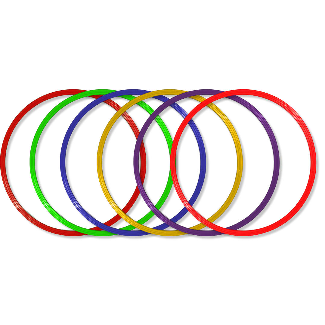 Hoepelset van 6 hoepels - Diameter 60 cm - Turnhoepels 1/1